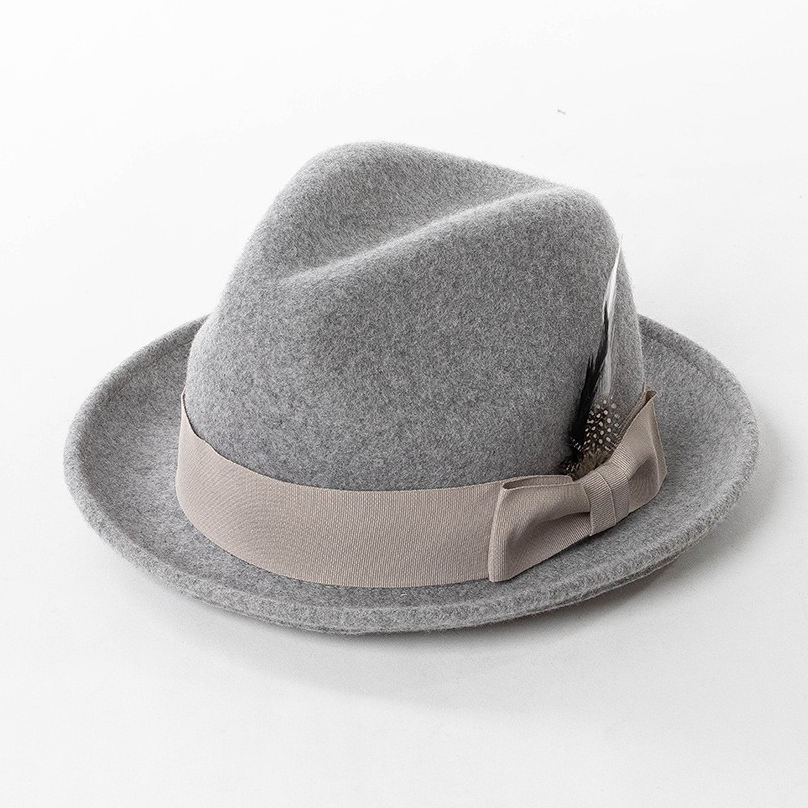 Fedora Hat Wool - USPOP зимняя шерстяная шляпа-федора женская элегантная