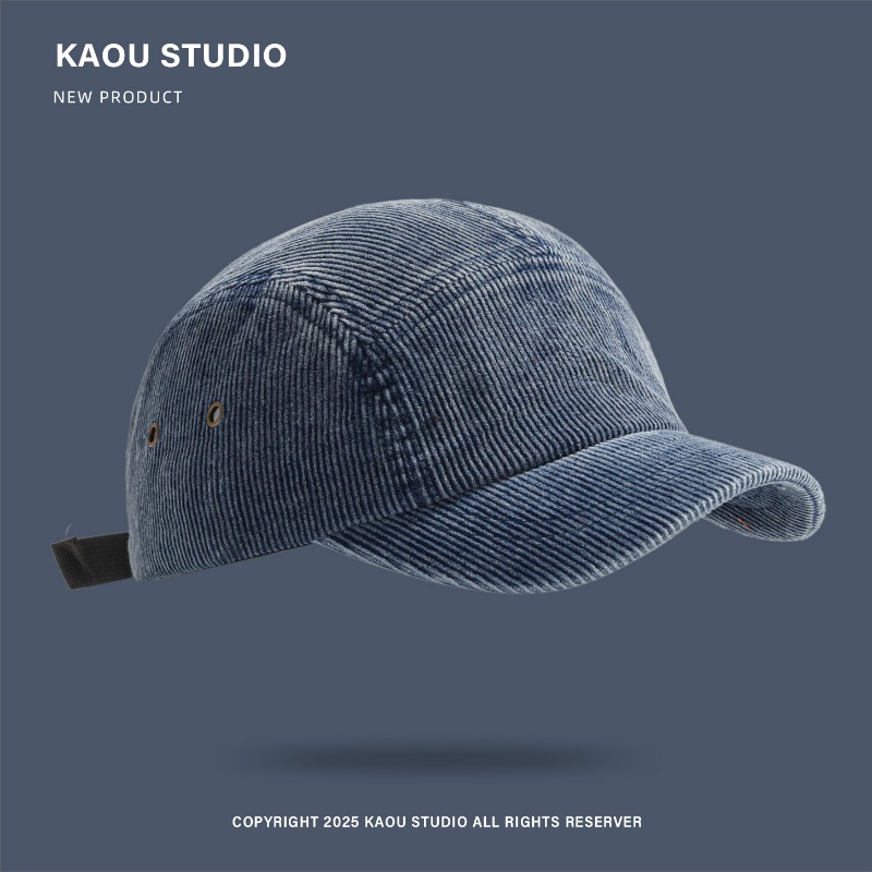 Corduroy Cap 5 Panel - Унисекс-кепка из вельвета с 5 панелями,
