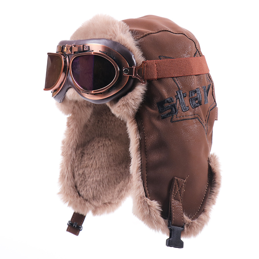 Trapper Hat Ear Flap - Мужская и женская винтажная шапка-траппер в
