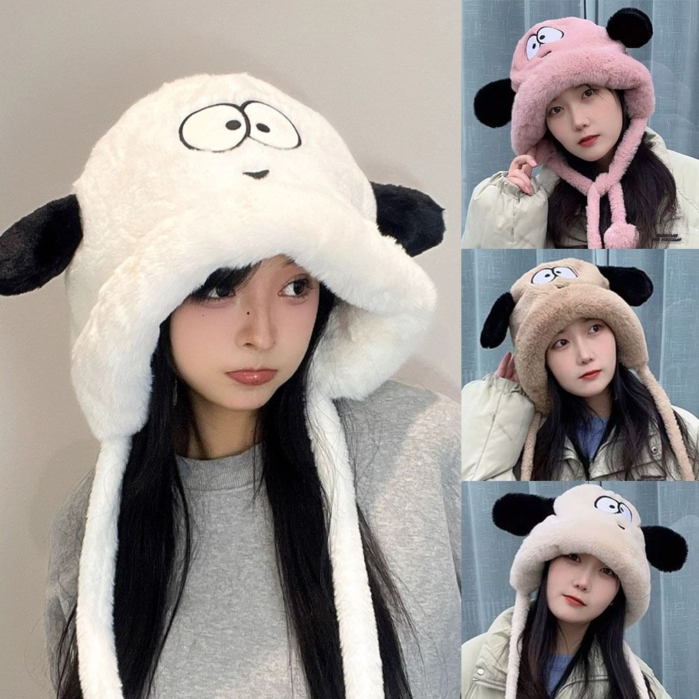 Beanie Cuffed Knit - Зимняя женская шапка с милыми ушками