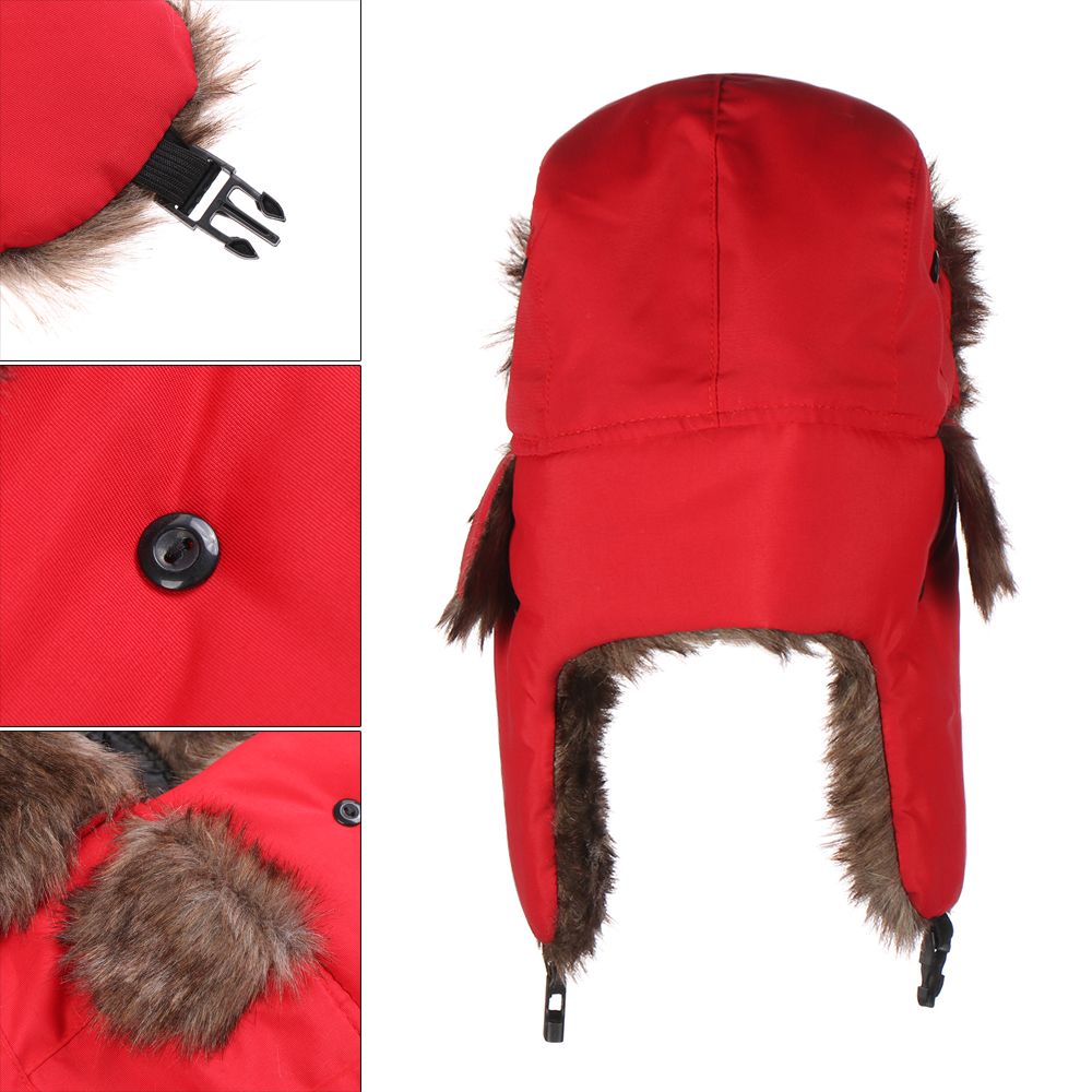 Trapper Hat Ear Flap - Теплая зимняя шапка-ушанка с ушками для