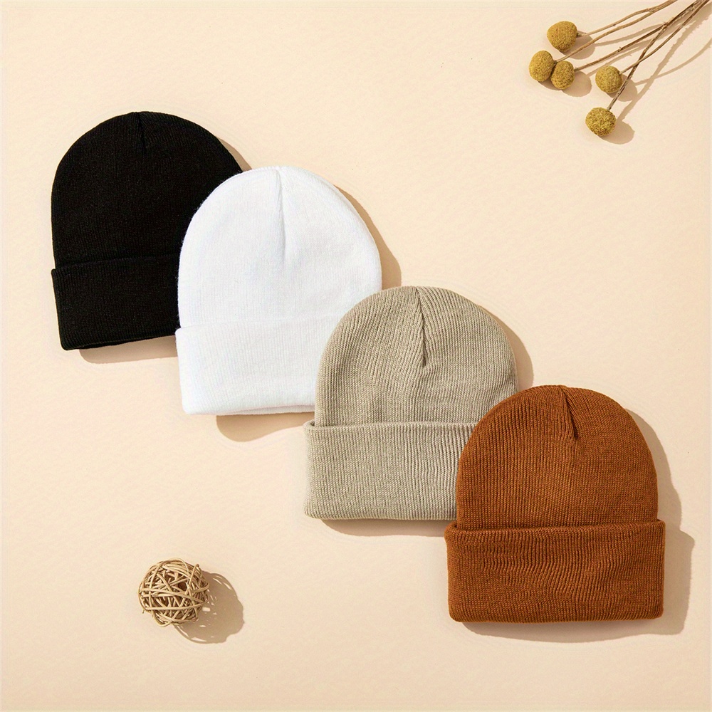 Beanie Cuffed Knit - 4 шт., детская шапка, вязаная шапка