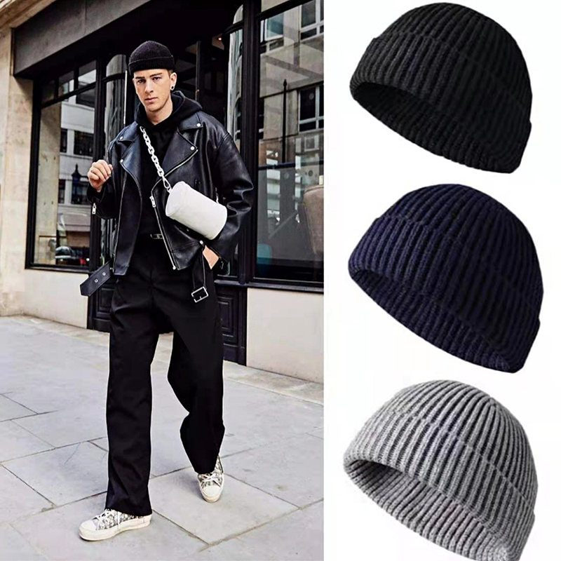Зимние теплые шерстяные шапки  – обзор и цена Beanie Cuffed Knit
