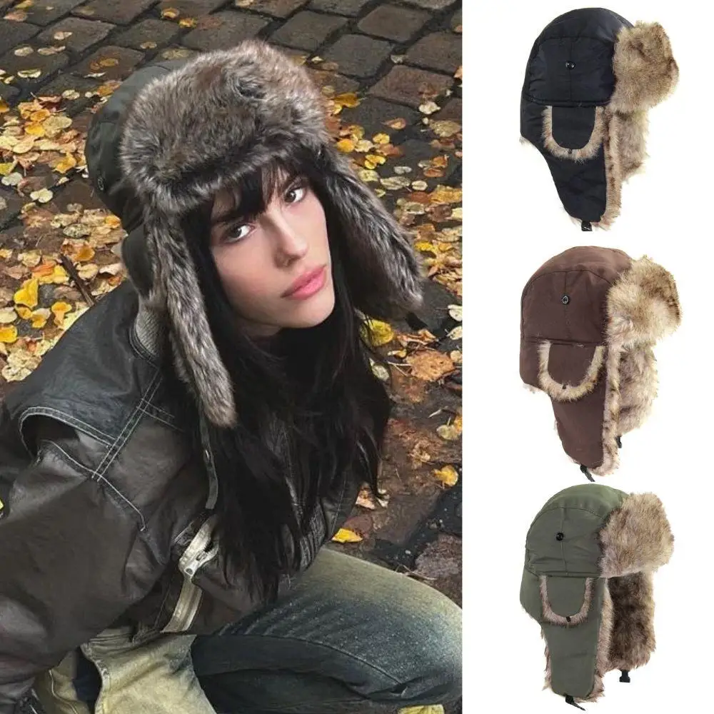 1 шт., зимняя шапка-ушанка-тра – обзор и цена Trapper Hat Ear Flap