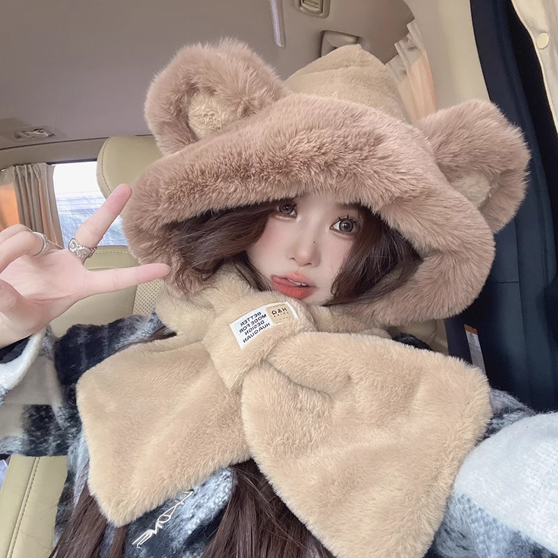 Милая шапка-шарф с ушками для  – обзор и цена Trapper Hat Ear Flap