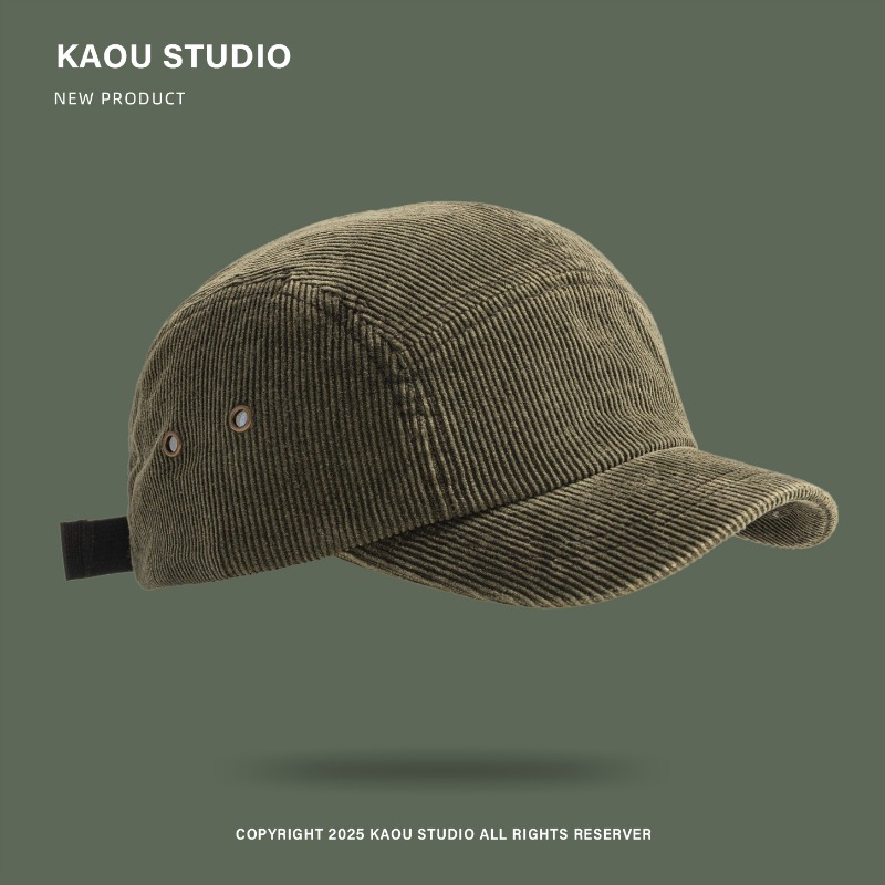 Унисекс-кепка из вельвета с 5  – обзор и цена Corduroy Cap 5 Panel
