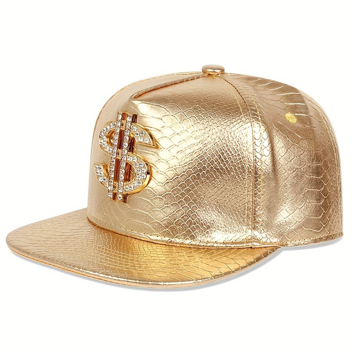 Кожаная бейсболка с металличес – обзор и цена Snapback Hat Flat