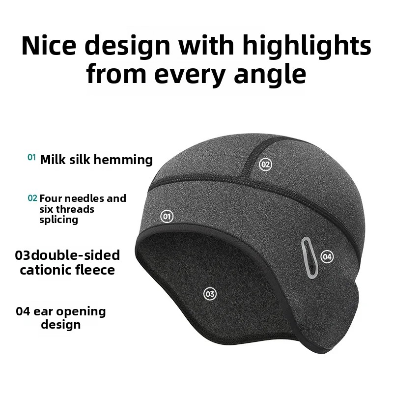 Зимняя теплая флисовая шапка-п – обзор и цена Skull Cap Helmet Liner