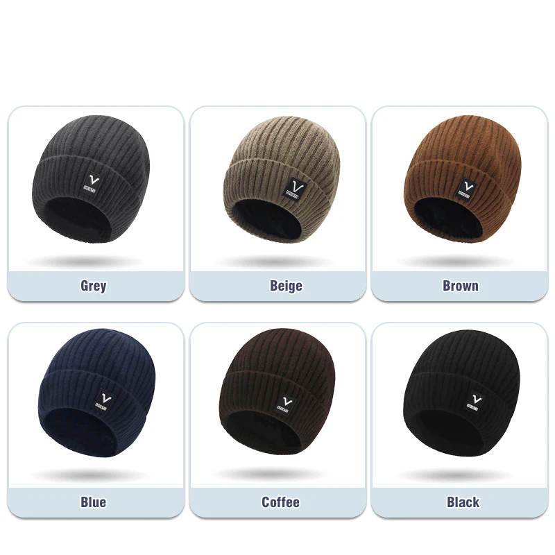 Мужская шапка с напуском, вяза – обзор и цена Beanie Cuffed Knit